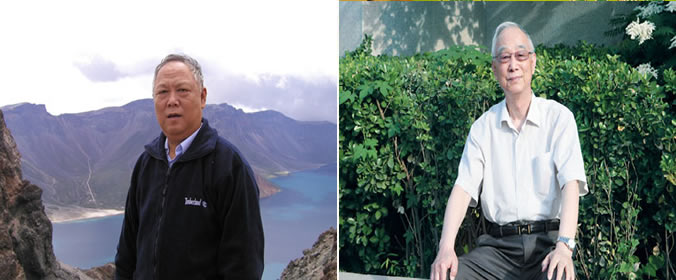 左:地球绿肺天使-唐守正 右:地球绿肺天使-曲格平